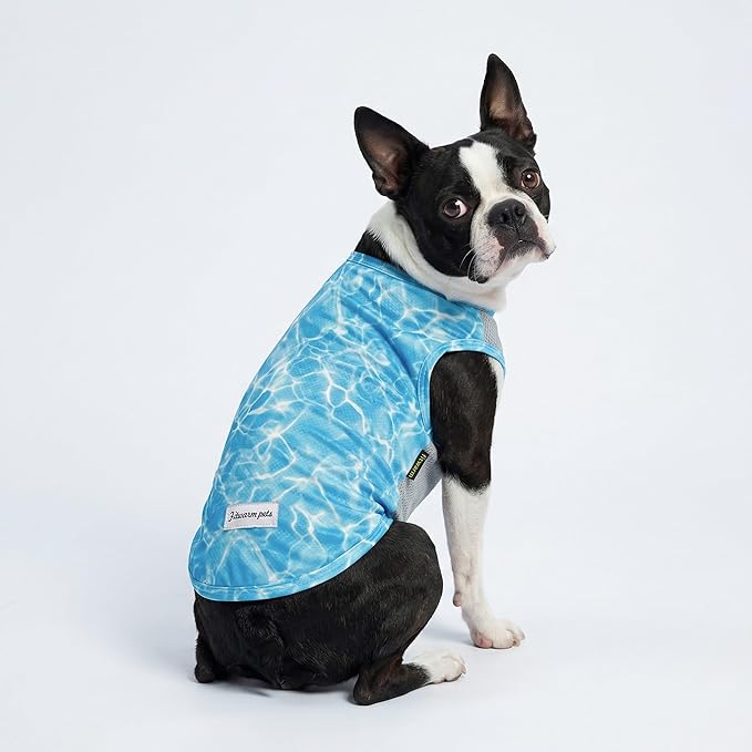 Fitwarm 2 Pack Marine UPF 50+ UV Sun Protection Dog Shirt, Lightweight Cooling Vest, Quick Dry Summer Clothes for Small Dogs Boy Girl, Pet Outfit, Sky Blue, Mint Green, Large
