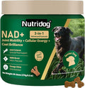 NMN Supplement for Dogs NAD+ Booster - Anti-Aging & Longevity Soft Chews for Senior Dogs with Resveratrol, CoQ10, Glucosamine & Omega-3-3-in-1 Cellular Energy, Joint & Skin Support