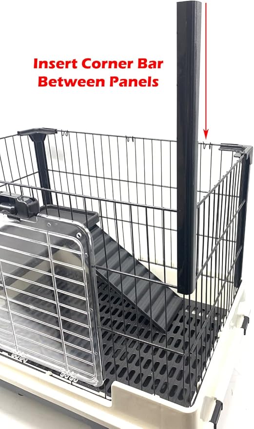Large Deluxe in/Outdoor Guinea Pig Chinchilla Ferret Squirrel Hedgehog Kitten Rabbit Bunny Hutch House Critter Habitat Paw Safe Platform Ladder Easy Clean Bottom Mesh Floor Pull Out Tray On Wheels