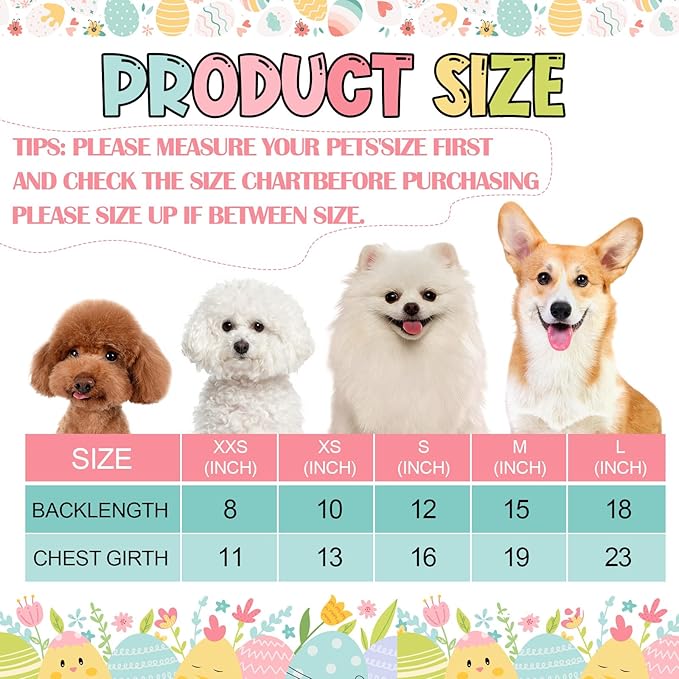 Abbylike 3 Pcs Seasonal Dog Outfits Summer 4th of July Pet Costume Cotton Holiday Puppy Dress Lightweight Pet Apparel with Bowknot for Large Medium Dog Clothing, Medium