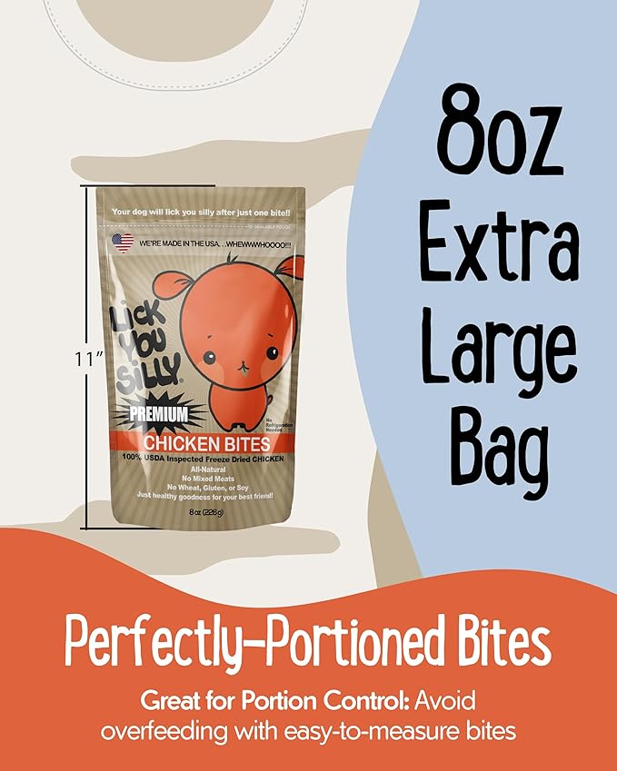 Freeze-Dried Chicken Liver Dog Treats | High-Protein Puppy Training Treats for Small, Medium, & Large Dogs | Grain-Free, All-Natural Pet Snacks | Made in The USA