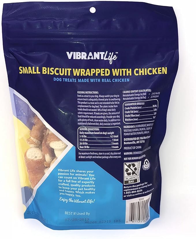 Vibrant Life Small Biscuit Wrapped With Chicken (16 oz) bag