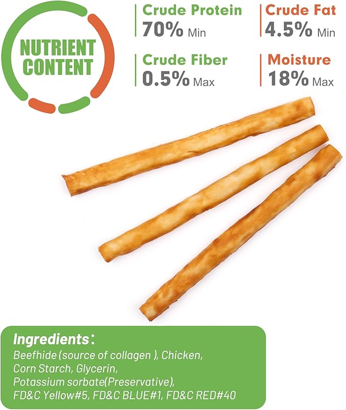 MON2SUN Chicken Collagen Sticks for Dogs, 5 Inch Teeth Cleaning Collagen Chews for Small Dogs (Chicken Flavored),Healthy Snacks, 21.16oz (75 Count-Pack of 1)