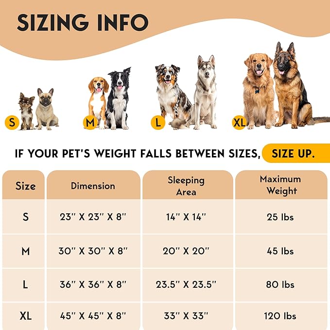 PetJett Calming Dog Beds for Small Dogs – 23" Donut Dog Beds, Anti-Slip & Washable Puppy Bed - Fluffy Plush Faux Fur Pet Bed, Anti-Anxiety Premium Comfort Round Pillow, Fits Dogs up to 25 lbs – Beige