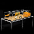 GuineaLoft™ Model-A1 Acrylic Cage with Crystal Clear Rooftop (48"x24"x12") - Protective Small Animal Habitat for Guinea Pigs, Rabbits & Hedgehogs - Includes Disposable Bottoms