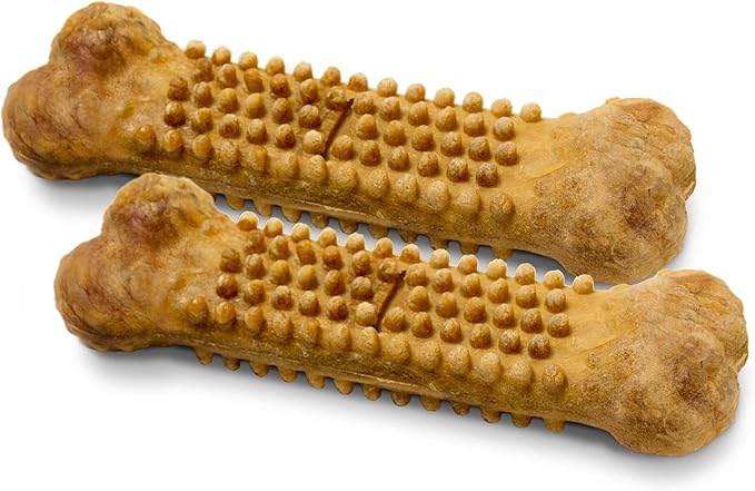 Nylabone Nubz Natural Dog Chews, Peanut Butter Flavor Treats for Large Dogs, Long Lasting Dog Chew Bones Made in the USA, Rawhide Free, for Dogs Over 30 lbs. (18 Count)