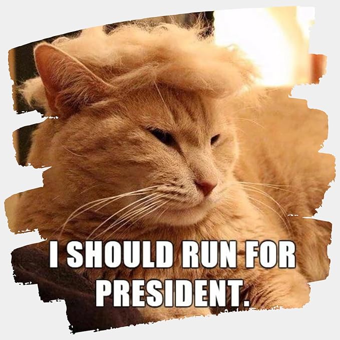 Pet Cat/Dog Blonde Wig with Tie - Iconic and Playful Toupee Hat, Cosplay Dress Up Clothing Costume Halloween Accessories (Red&Blue, M)