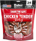 Jeffers Chicken Jerky Dog Treats 24 oz Bag | Grain Free High Protein Soft Chewy Pet Snacks | USA Made Natural Chicken Breast Tender for Dogs, Puppies, Training, Rewards, Healthy Treats - 1 Pack