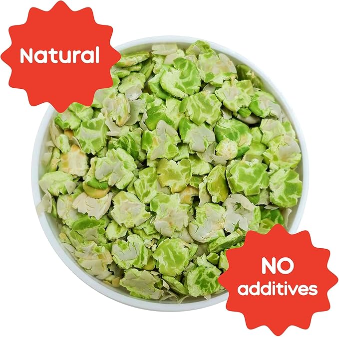 GuineaDad Pea Flakes for Guinea Pigs – Premium Guinea Pig Food & Treats – Natural Pea Flakes for Small Pets – 1 x 6.2 oz Pack – High in Vitamins & Minerals - Small