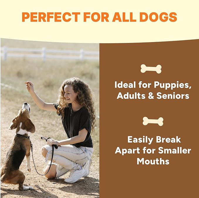 Gaines Family Farmstead Peanut Butter Coated Sweet Potato Dog Bones, 4 pack - 40 oz Bags, Grain-Free, Chewy, Natural Dog Treats for Digestion, Skin, Energy & Immunity – Limited Ingredient, Made in USA