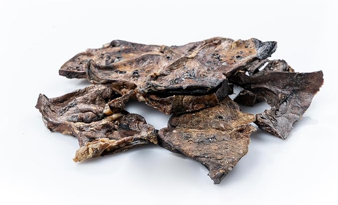 Lamb Lung Dog Treats - Lung Biscuits | 100% Natural Single Ingredients Dog Treats | Crunchy Gluten Free Lung Dog Snacks | High Protein Low Fat Biscuits for All Breeds | Healthy Pet Treats Snacks | 4oz