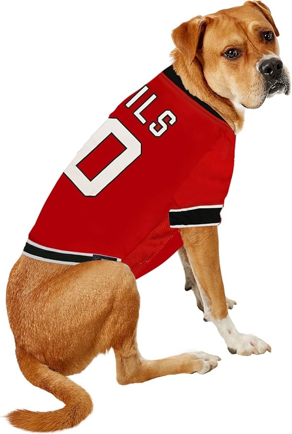 Pets First NHL New Jersey Devils Jersey for Dogs & Cats, Small. - Let Your Pet Be A Real NHL Fan!