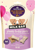 Wellness Old Mother Hubbard Milk Bar P'Nutty B-Day Party, Small Dog Treats, Crunchy Peanut Butter Biscuits with Birthday Icing (10 Ounce Bag)