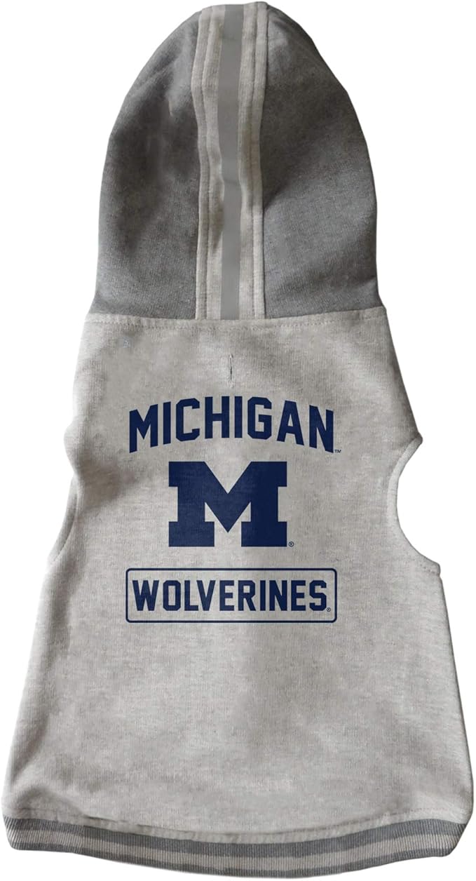 Littlearth NCAA Unisex NCAA Pet Hooded Crewneck with Team Logo and Name