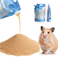 Meow&Woof Hamster Sand, 2.2lbs Chinchilla Dust Bath, 100% Natural Desert Sand for Hamster, Chinchilla, Gerbil, Syrian Mice, Small Animals Bath and Potty Litter, No Dust
