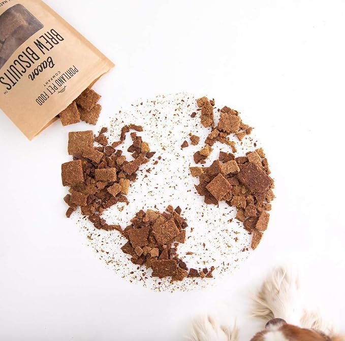 CRAFTED BY HUMANS LOVED BY DOGS Portland Pet Food Company Pumpkin Brew Biscuit Dog Treats (1 Pack, 5 oz Bag) – All Natural, Human-Grade, USA-Sourced and Made