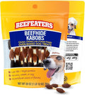Beefeaters Triple Flavor Beefhide Kabobs 28oz, Dog Treats with Real Chicken, Liver & Sweet Potato – Long-Lasting Dog Kabob Treats for Chewing, Dental Support*, Flavor-Packed Treats - Training Rewards