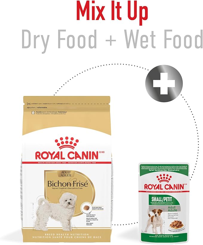 Royal Canin Breed Health Nutrition Bichon Frise Adult Dry Dog Food, 3 lb Bag