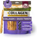 Wild Eats Duck Flavor Collagen Twist Style Long Lasting Dog Chews (50 Pack, 1 cm Wide) No Hide, Dog Treat Bully Stick Alternative, Rawhide Free, Grain Free, High Protein