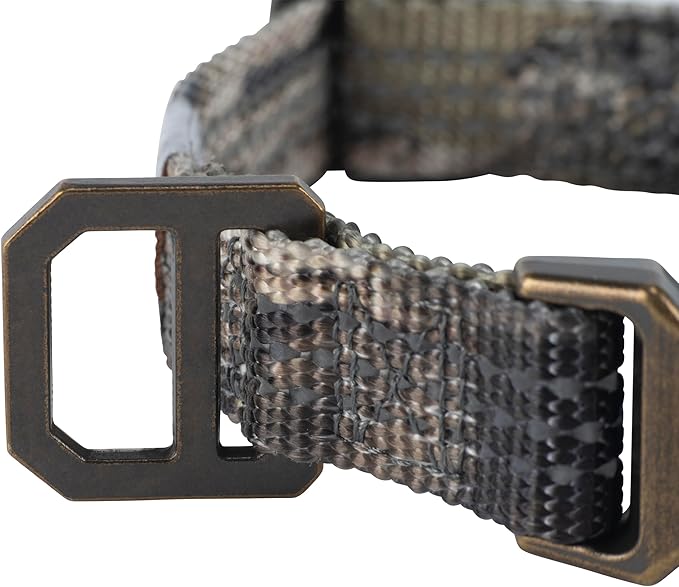 Carhartt Dog Collar, Fully Adjustable Webbing Collars for Dogs, Reflective Stitching for Visibility, Tarmac Duck Camo, Medium