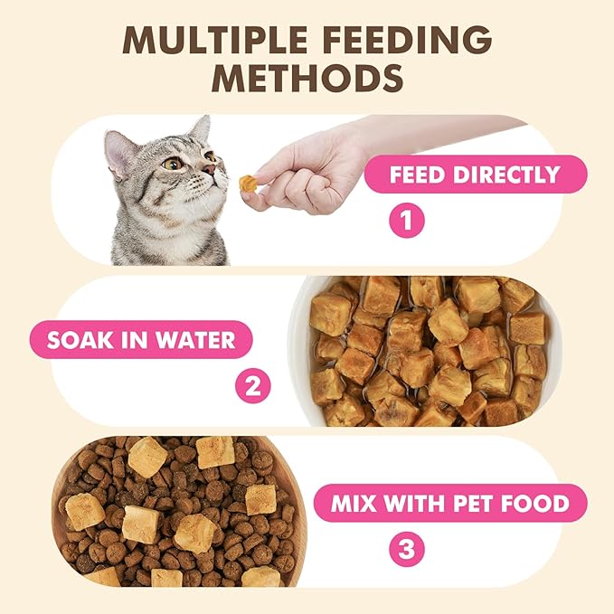 Freeze Dried Dog & Cat Treats – Single Ingredient Salmon, High Protein Training Treats & Food Topper, 3.5 oz