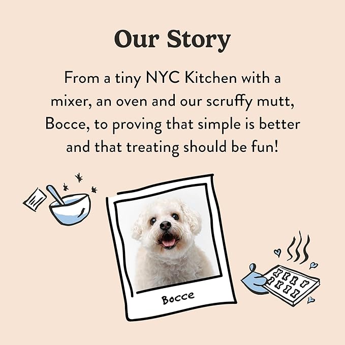 Bocce's Bakery Love Potion No. K-9 Valentine's Dog Treats - Wheat-Free, Natural Soft & Chewy Cookies Made with Real Ingredients - Baked in The USA, 6 oz