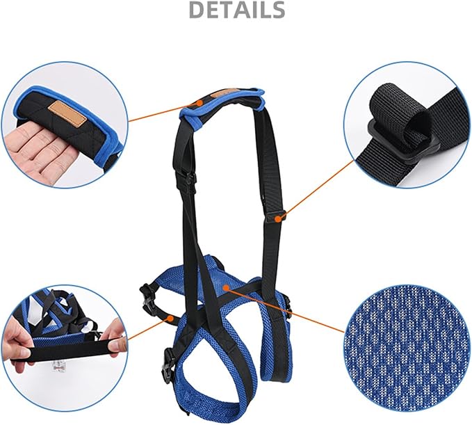 Adjustable Dog Rear Leg Harness, Breathable Mobility Aid for Elderly/Disabled Pets, Easy Stair Access Pet Rear Leg Harness Belt