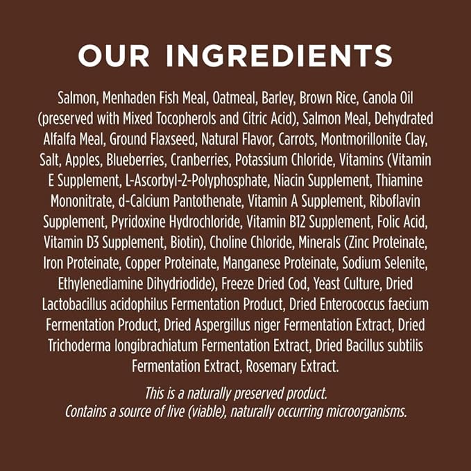 Instinct Be Natural, Natural Dry Dog Food, Raw Coated Kibble - Real Salmon & Brown Rice, 24 lb. Bag