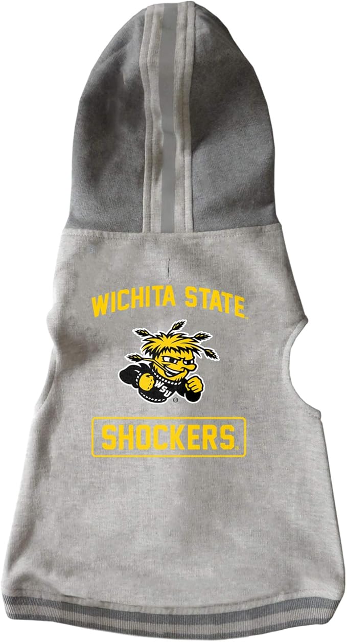 Littlearth NCAA Unisex NCAA Pet Hooded Crewneck with Team Logo and Name