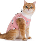 Cat Recovery Suit Female Kitten Onesie for Cats After Surgery Female Spay Surgical Abdominal Wound Skin Diseases Cone Collar Soft Alternative Wear (Alpaca, S)