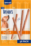 Vitakraft Dog Treaties Chicken & Pumpkin Flavor, 56ct - Natural Chewy Dog Treats for Medium & Large Dogs, Grain-Free, Long-Lasting Chews, No Artificial Additives