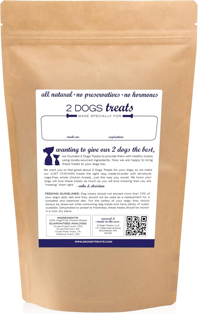 Just Chicken & Beef Jerky | 100% USA-Sourced, Single-Ingredient, Great for Sensitive Stomachs, Human-Grade USDA Chicken & Beef, Allergy-Friendly, High Value for Training, Small Batch