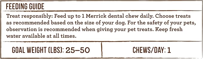 Merrick Fresh Kisses Dental Chews Infused with Coconut and Botanical Oils, Medium Dog Chews for Dogs 25-50 lbs, 1.88 lb Box