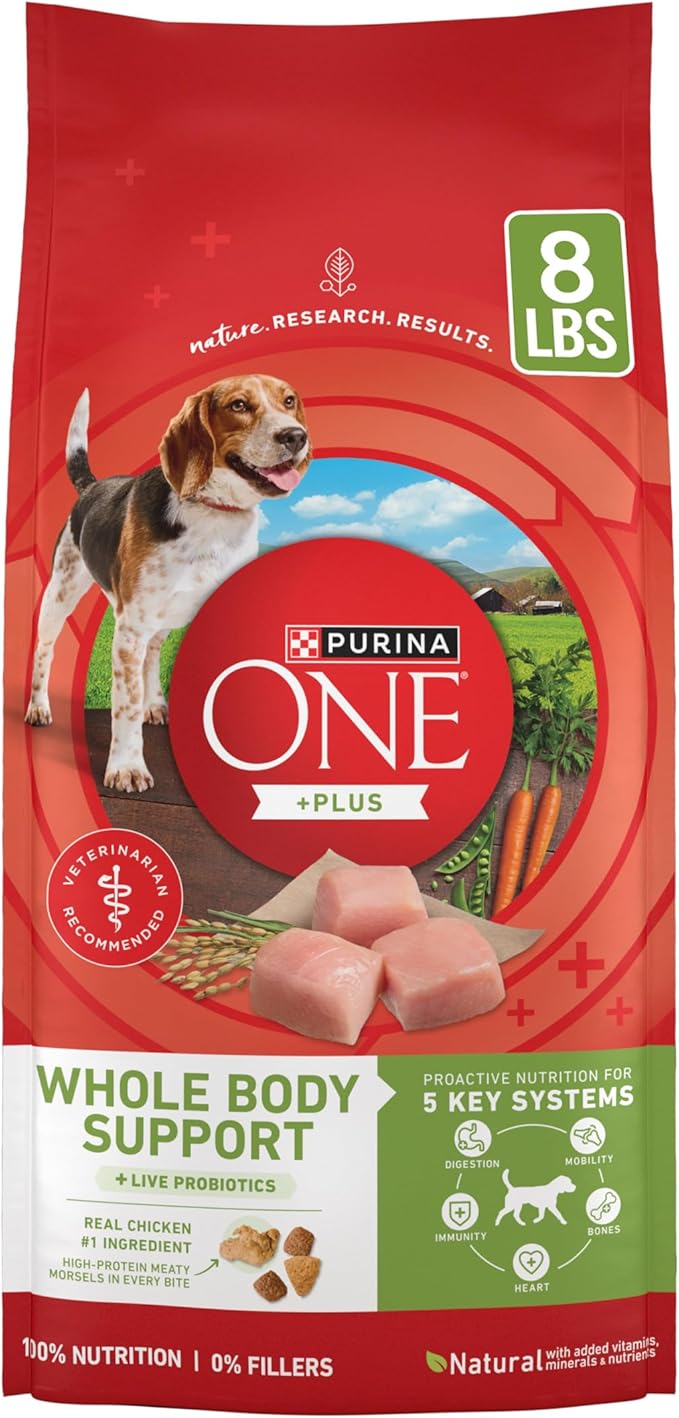 Purina ONE Plus Whole Body Support with Chicken Dry Dog Food - 8 lb. Bag
