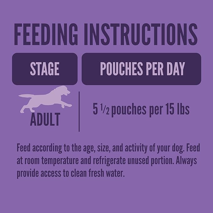 A Strong Heart Wet Dog Food Pouches, Chicken Dinner in Gravy, 3.5 oz Pouches (Pack of 24), Made in The USA with Real Chicken