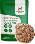 Freeze Dried Duck Wrapped Cod Skin Dog Treats, Rich in Omega-3, 2.8 Ounce (80.0g), Single Ingredient, High Protein Training Treats, Natural & Raw, No Additives, Grain Free, Gluten Free