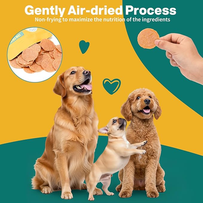 Dog Chicken Chips Treat - 24 oz, 100% Natural Ingredient Made in USA, High Protein Low Calorie Pet Training Chew Jerky Dried Food, Healthy Pet Supplies for Medium, Large Breeds & Puppy
