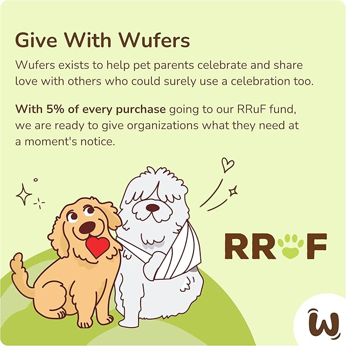 Wufers Spoiled Dog Gift Box | Dog Treats for Small Dogs | Handmade Hand-Decorated |Made with Locally Sourced Ingredients