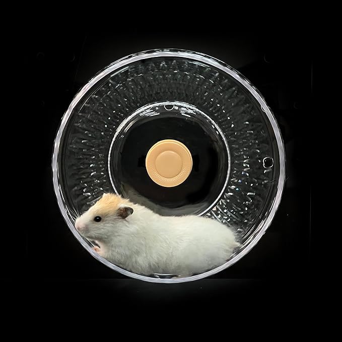 GuineaLoft™ Silent Hamster Wheel - 9.1 inch (23cm) for Hamsters, Mice, Gerbils & Small Animals