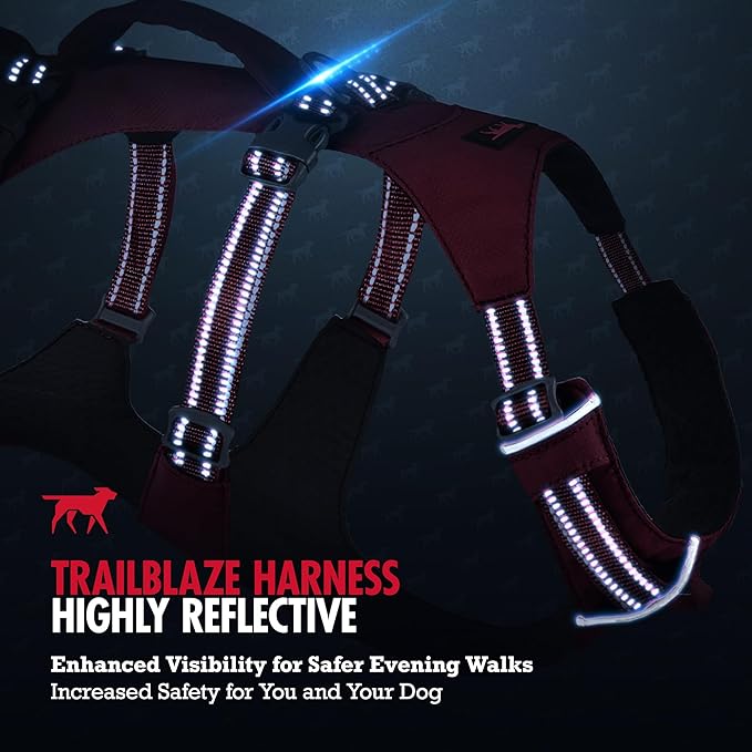 Tuff Pupper Escape Proof Dog Harness for Extra Large Dogs | No Pull Lightweight Adjustable Harness | No Escape Multifunctional Outdoor Pet Gear | Strong Durable Breathable | Secure Comfortable Fit