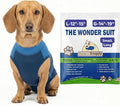 Surgi Snuggly Dog Surgery Recovery Suit - Dog Onesie for Post Surgery Recovery, Female Spay & Male Neuter - Surgical Suit for Dogs, E-Collar Cone Alternative, Double Blue - Small Long - 12" - 15" (EC)