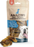 Amazing Dog Treats - Meaty Knee Cap Bones (10 Count) - Sourced from Premium Grass Fed Cattle - Knee Cap Bones for Dogs - Long Lasting Dog Chews - Smoked Tasty Dog Chews for Aggressive Chewers