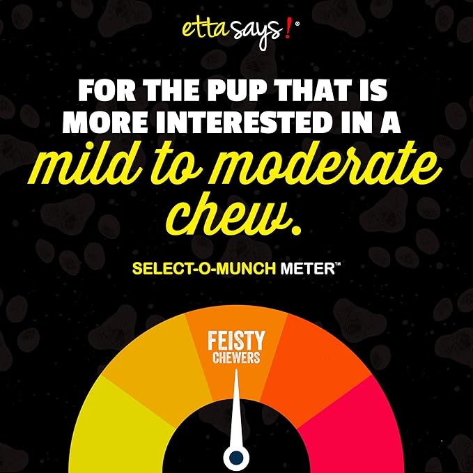 etta says! 7" Select Crunchy Dog Chews - Rawhide-Free Dog Treats - Made in the USA - Odor-Free, All-Natural Ingredients - for Moderate Chewers - Bacon - 10 Pack