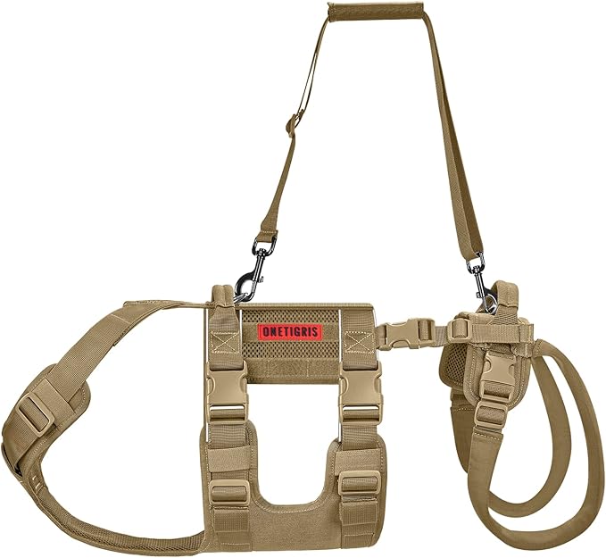 OneTigris Breathable Dog Lift Harness for Large Medium Sized Dogs, Dog Sing for Hind Leg Support, Dogs Hip Support Brace Front Leg Vrace