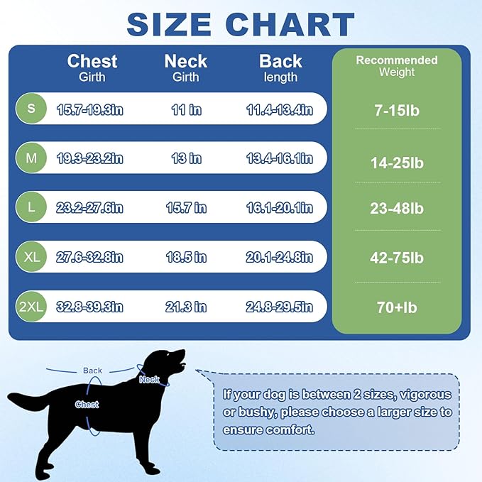 OYX Dog Surgery Recovery Suit, Adjustable Back Dog Onesie for Surgery Female Male, Recovery E-Collar & Cone Alternative Surgical Spay, Breathable Bodysuit Shirt Protect Dog's Prevent Licking, Blue XL