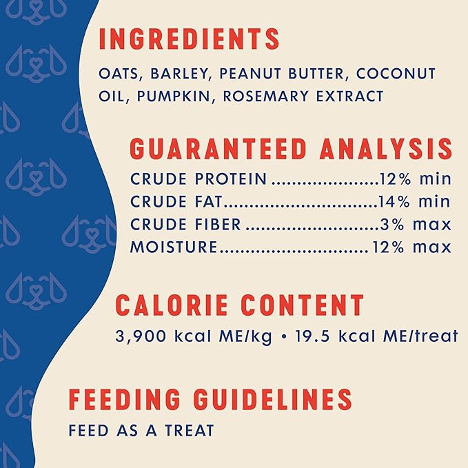 Finley's Crunchy Dog Biscuits, Peanut Butter and Pumpkin, Plant-Based Healthy Treats, Oven Baked Dog Cookies, 12oz, 3 Pack