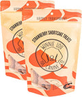 Winnie Lou Organic Dog Treats – Natural Dog Biscuits, USA Made, Organic Ingredients, Clean, Sensative Stomach, All Breed Sizes, High Protein, Hypoallergenic, Strawberry Shortcake Treats (Pack of 2)