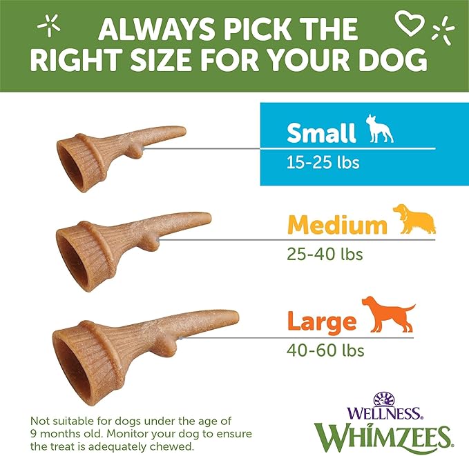 WHIMZEES Wellness Occupy Dog Dental Treats, Small Size, (24 Count)