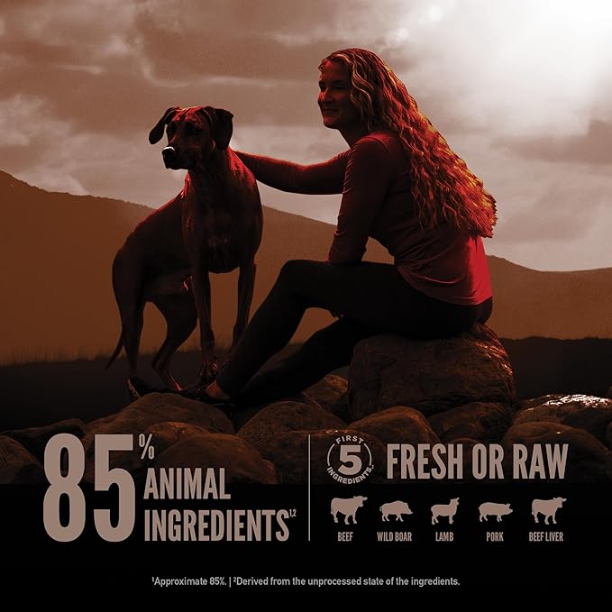 ORIJEN Wild Reserve Dry Dog Food Farm-Raised Beef & Lamb Recipe 4lb Bag