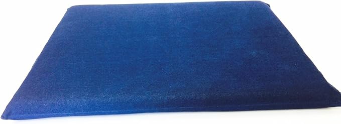 Luxurious Comfort Pet Dog Bed External Cover for Small and Large Dogs - Cover ONLY (47"x29" (45"x27"x3"), Denim - Blue)